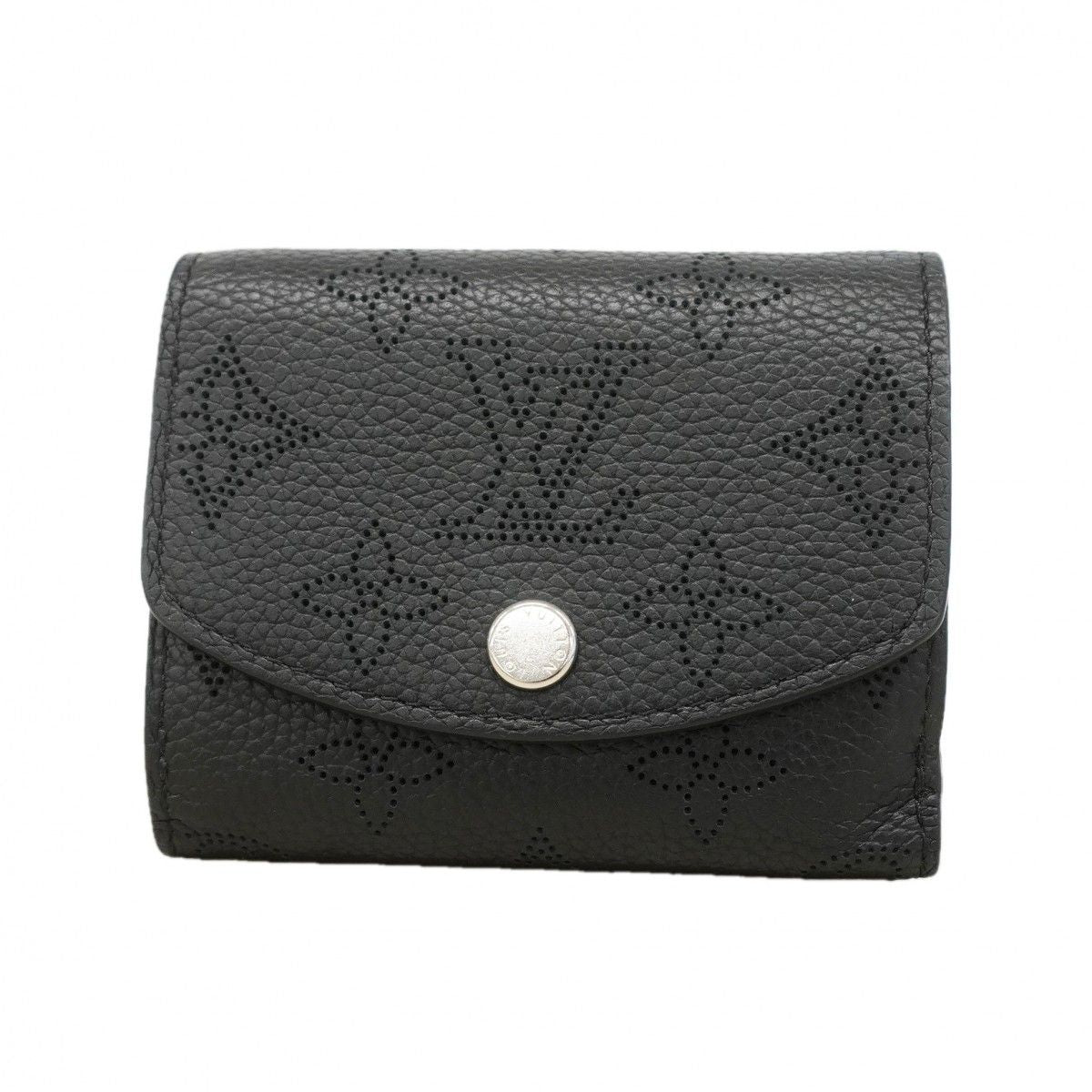 Louis Vuitton Trifold Wallet Mahina Portefeuille Iris XS Noir