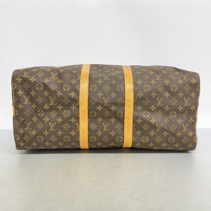 Louis Vuitton Boston Bag Monogram Keepall Bandouliere 55 Brown — view 3