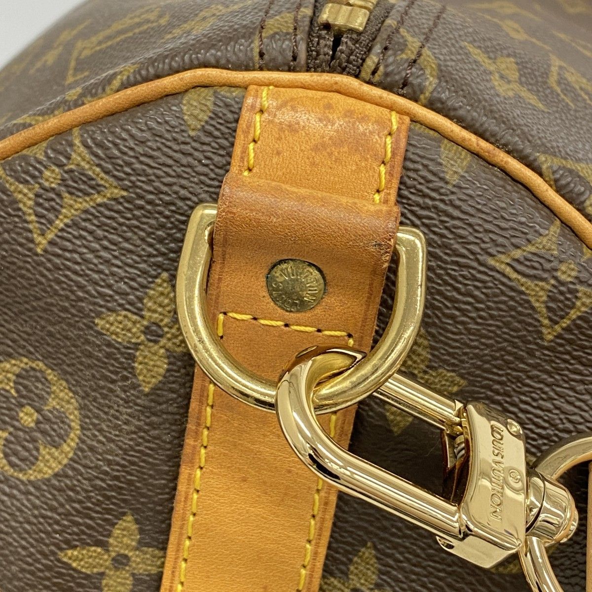 Louis Vuitton Boston Bag Monogram Keepall Bandouliere 55 Brown — view 7