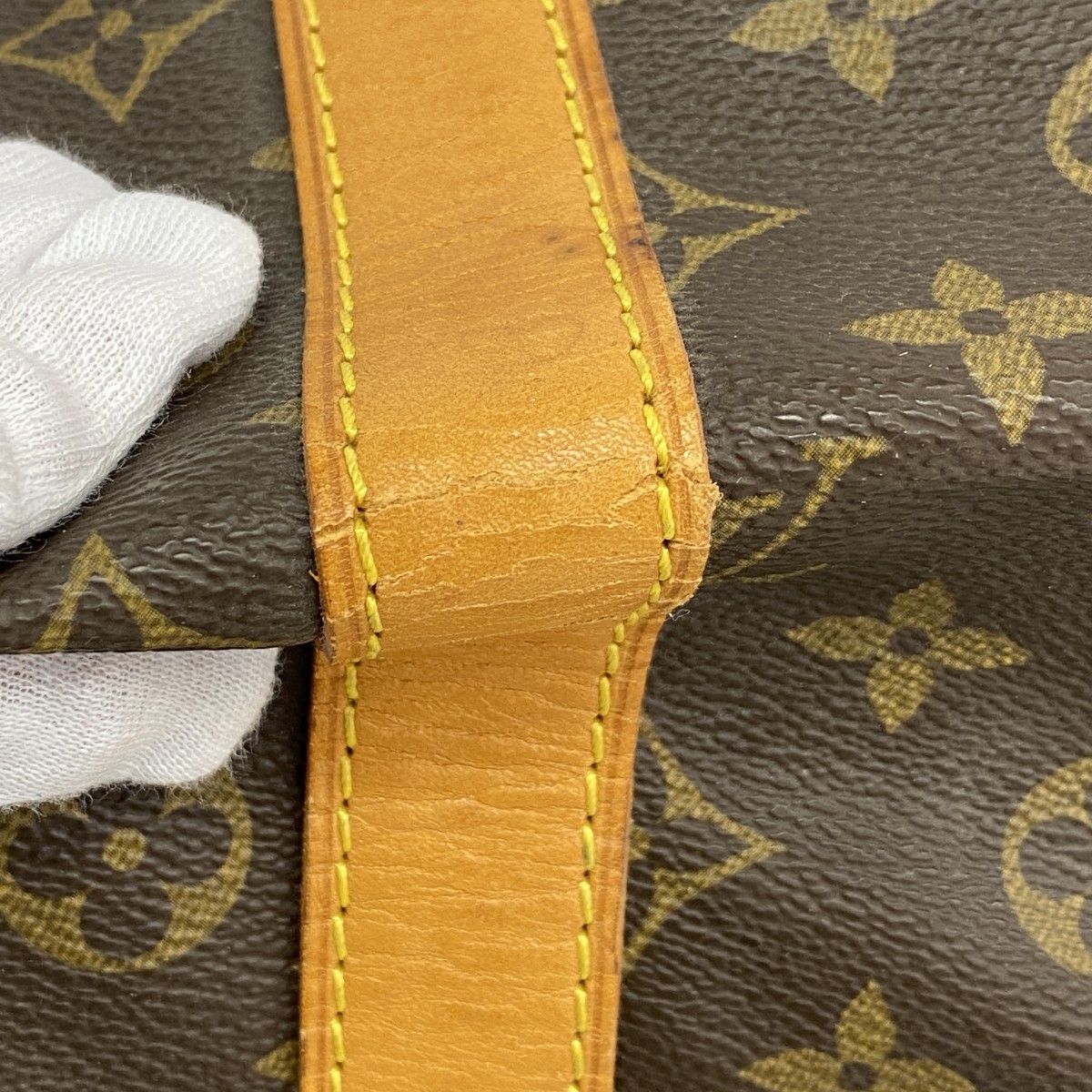 Louis Vuitton Boston Bag Monogram Keepall Bandouliere 55 Brown — view 9