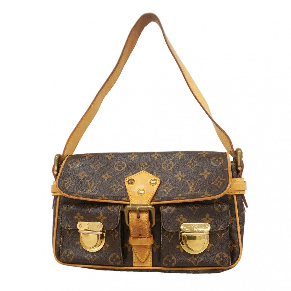 Louis Vuitton Shoulder Bag Monogram Hudson PM Brown