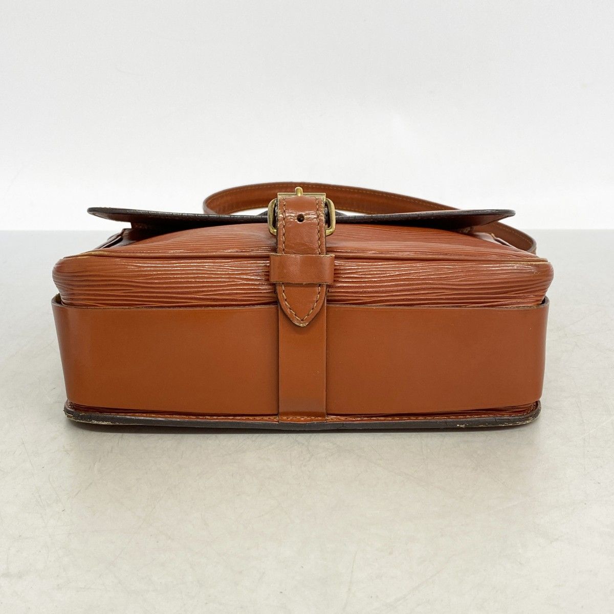 Louis Vuitton Shoulder Bag Epi Cartouchiere Kenya Brown — view 3