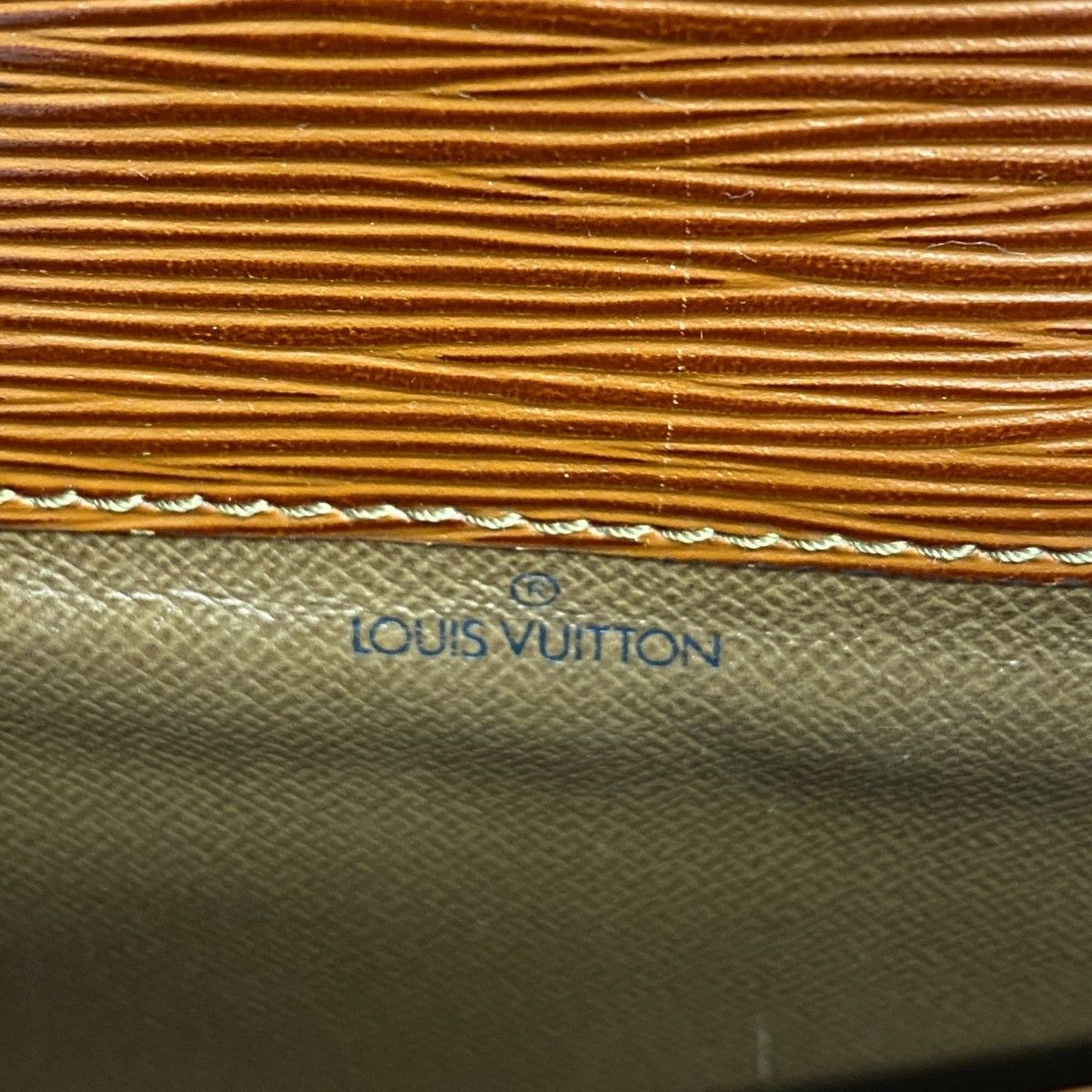 Louis Vuitton Shoulder Bag Epi Cartouchiere Kenya Brown — view 5
