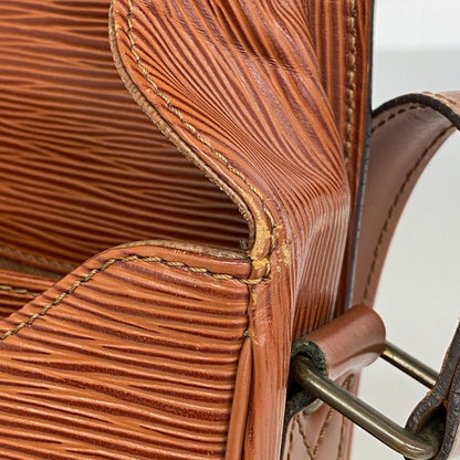 Louis Vuitton Shoulder Bag Epi Cartouchiere Kenya Brown — view 9
