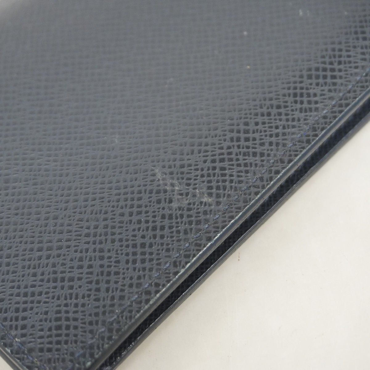 Louis Vuitton Wallet Taiga Portefeuille Brazza Blue Marine — view 6
