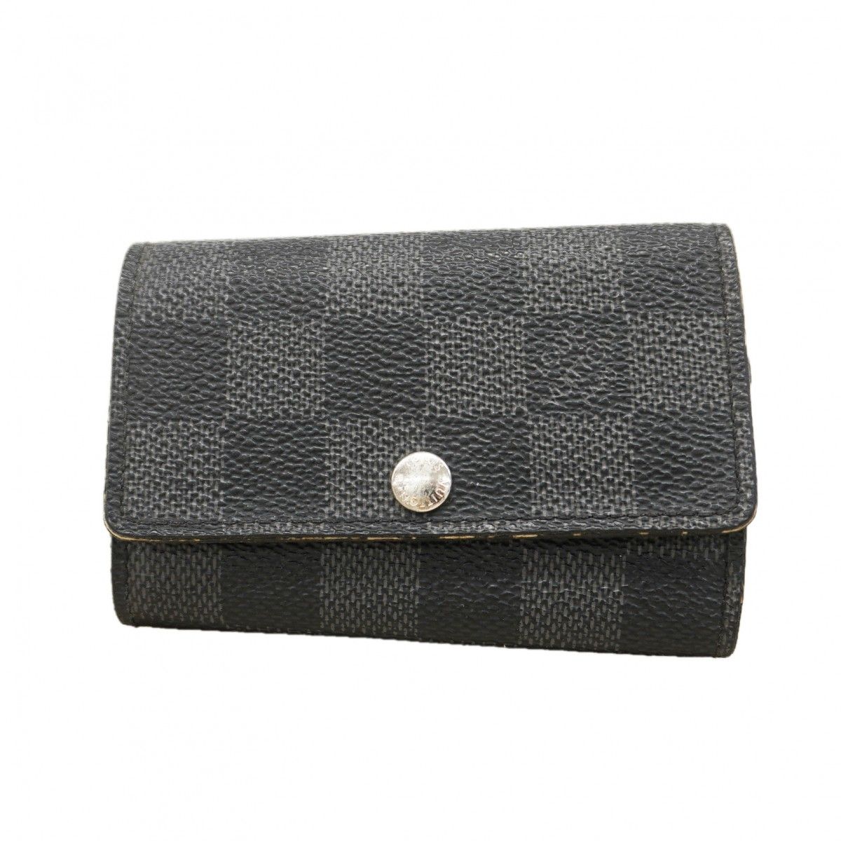 Louis Vuitton Key Case Damier Graphite Multicles 6 Black Gray Key Holder