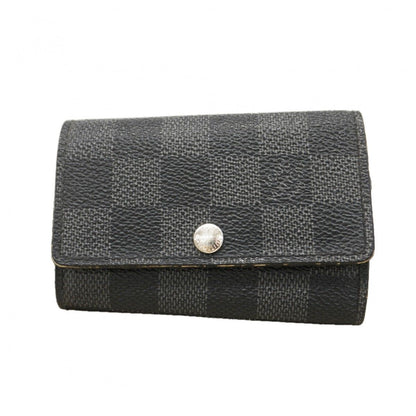 Louis Vuitton Key Case Damier Graphite Multicles 6 Black Gray Key Holder