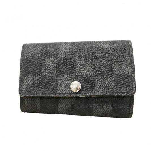 Louis Vuitton Key Case Damier Graphite Multicles 6 Black Gray Key Holder
