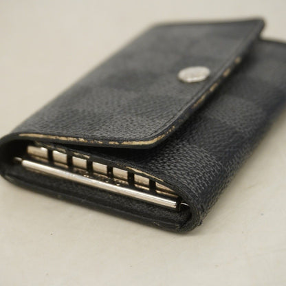 Louis Vuitton Key Case Damier Graphite Multicles 6 Black Gray Key Holder — view 6