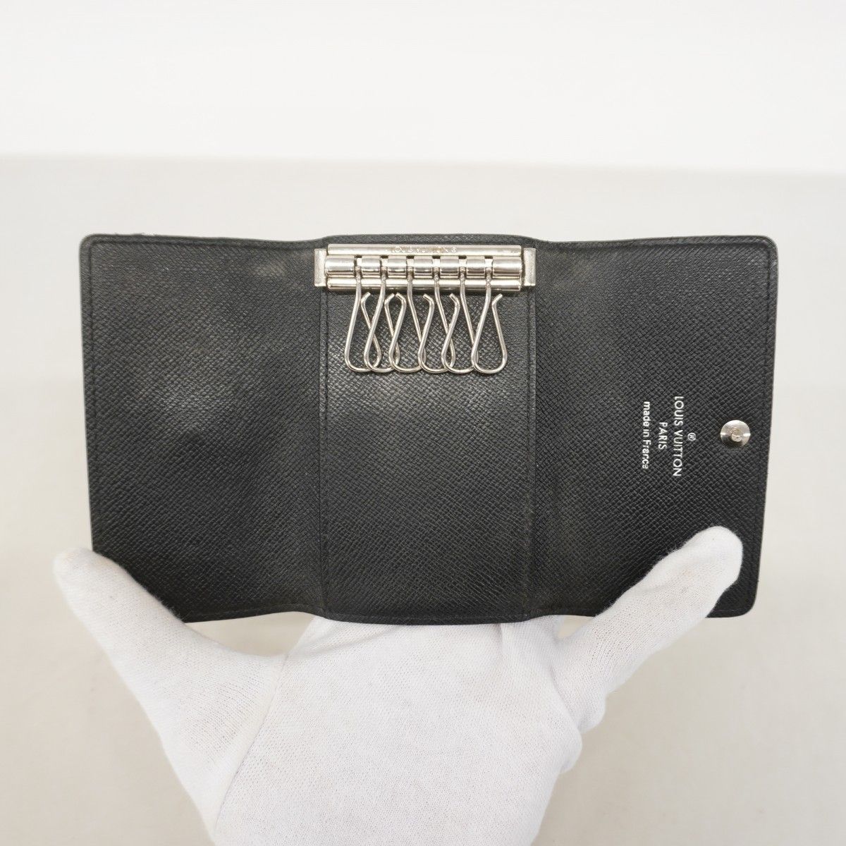 Louis Vuitton Key Case Damier Graphite Multicles 6 Black Gray Key Holder — view 3