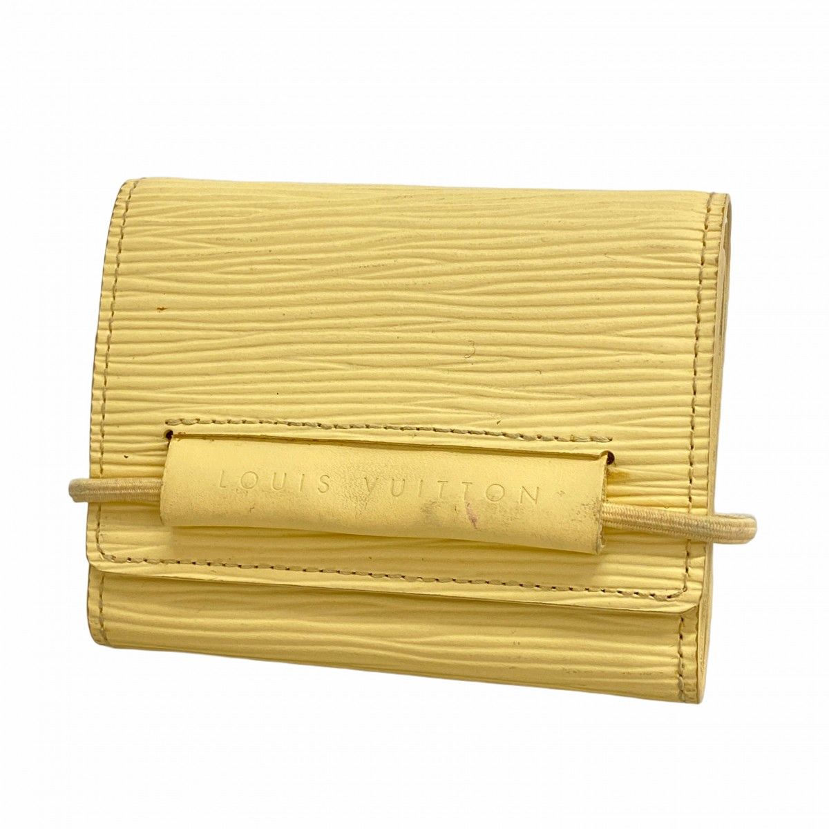 Louis Vuitton Wallet Epi Porte-Monnaie Elastic Vanilla