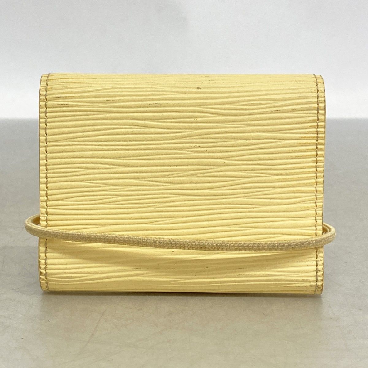 Louis Vuitton Wallet Epi Porte-Monnaie Elastic Vanilla — view 9