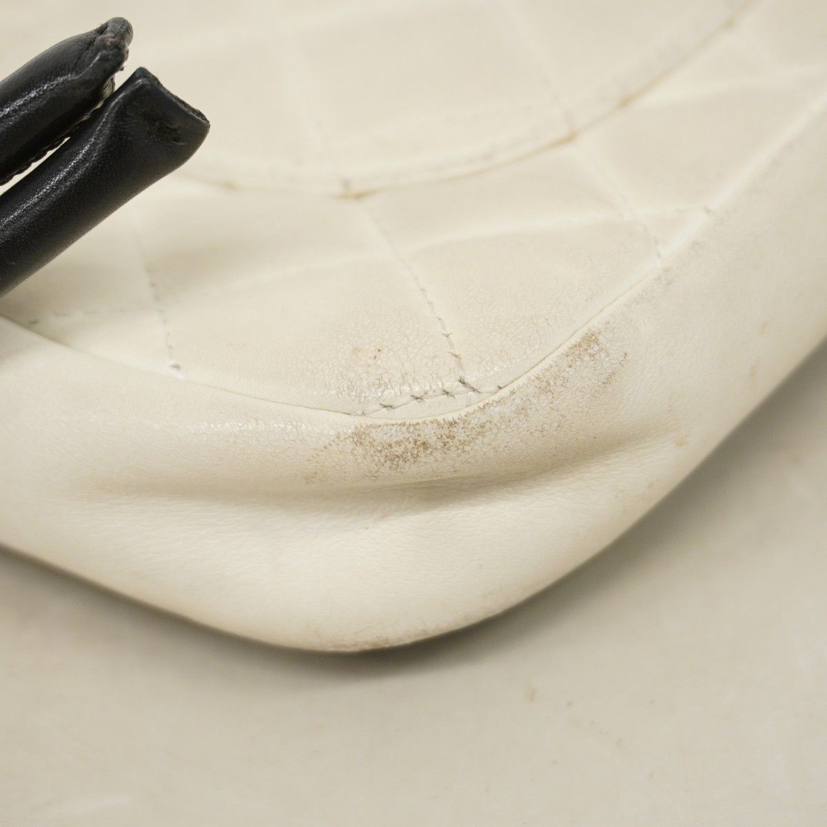 Chanel Handbag Cambon Lambskin Black White Silver — view 6