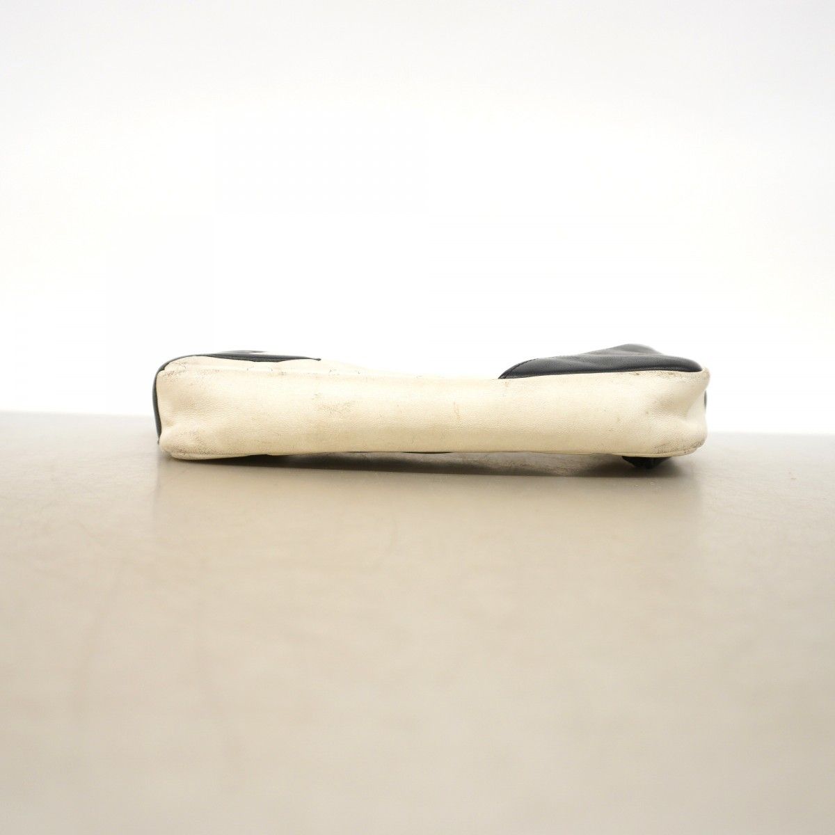 Chanel Handbag Cambon Lambskin Black White Silver — view 3