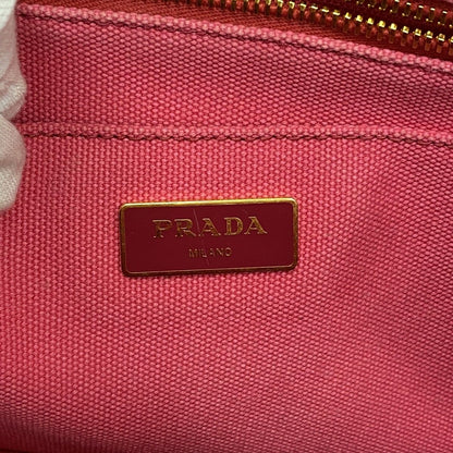 Prada Tote Canapa Canvas Pink Gold — view 5