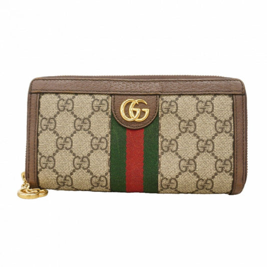 Gucci Wallet Ophidia Brown Gold