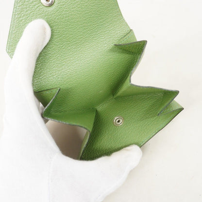 Hermes Coin Case Van Quatre Chevre Misor Vert Bengal Silver — view 3