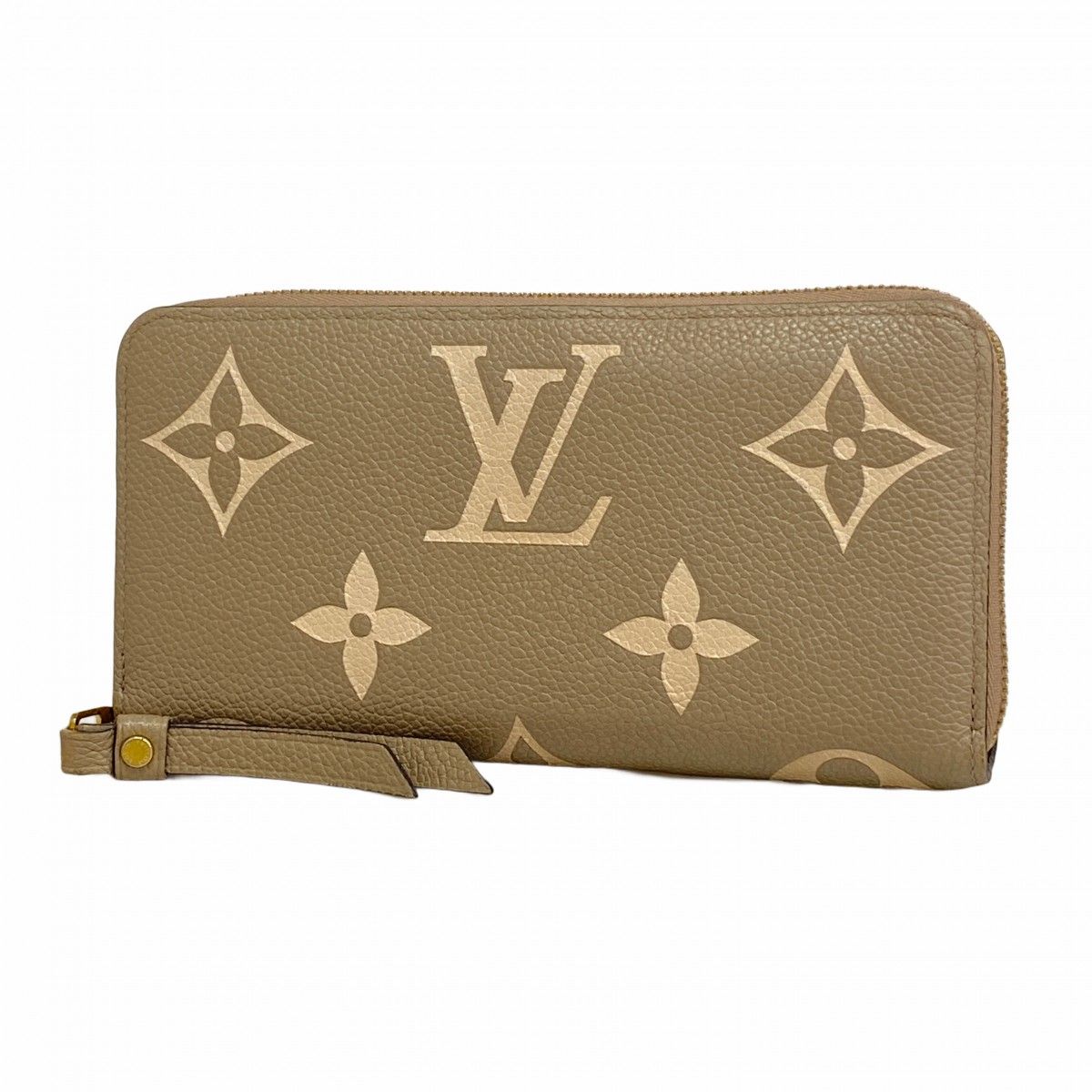 Louis Vuitton Wallet Monogram Empreinte Bicolor Zippy Tourterelle Cles