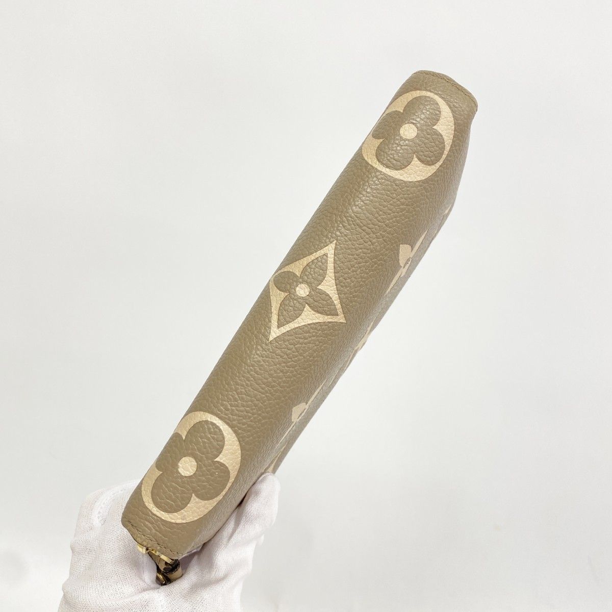 Louis Vuitton Wallet Monogram Empreinte Bicolor Zippy Tourterelle Cles — view 8