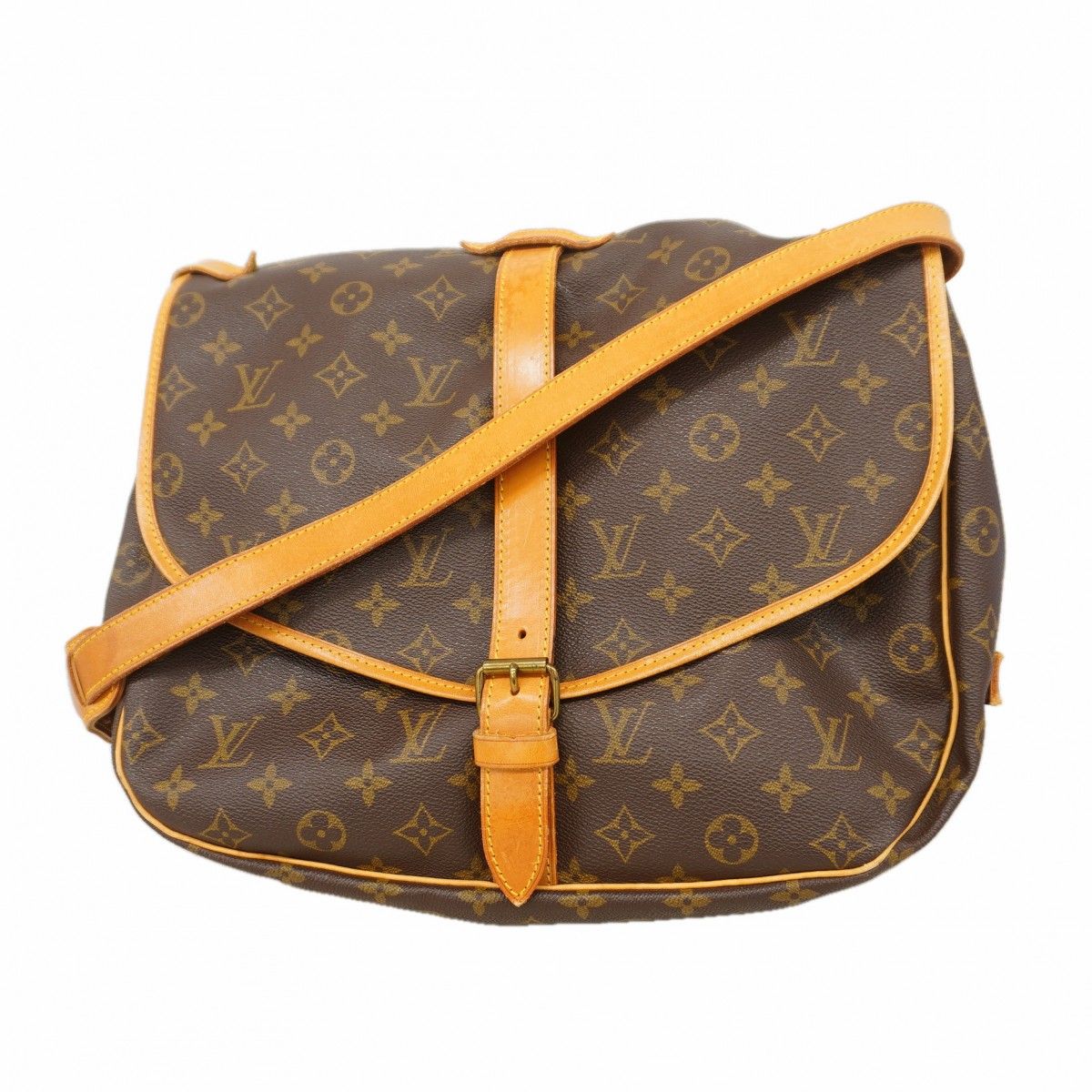 Louis Vuitton Shoulder Bag Monogram Saumur 35 Brown
