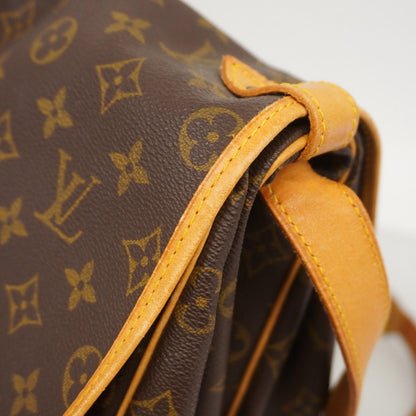 Louis Vuitton Shoulder Bag Monogram Saumur 35 Brown — view 8