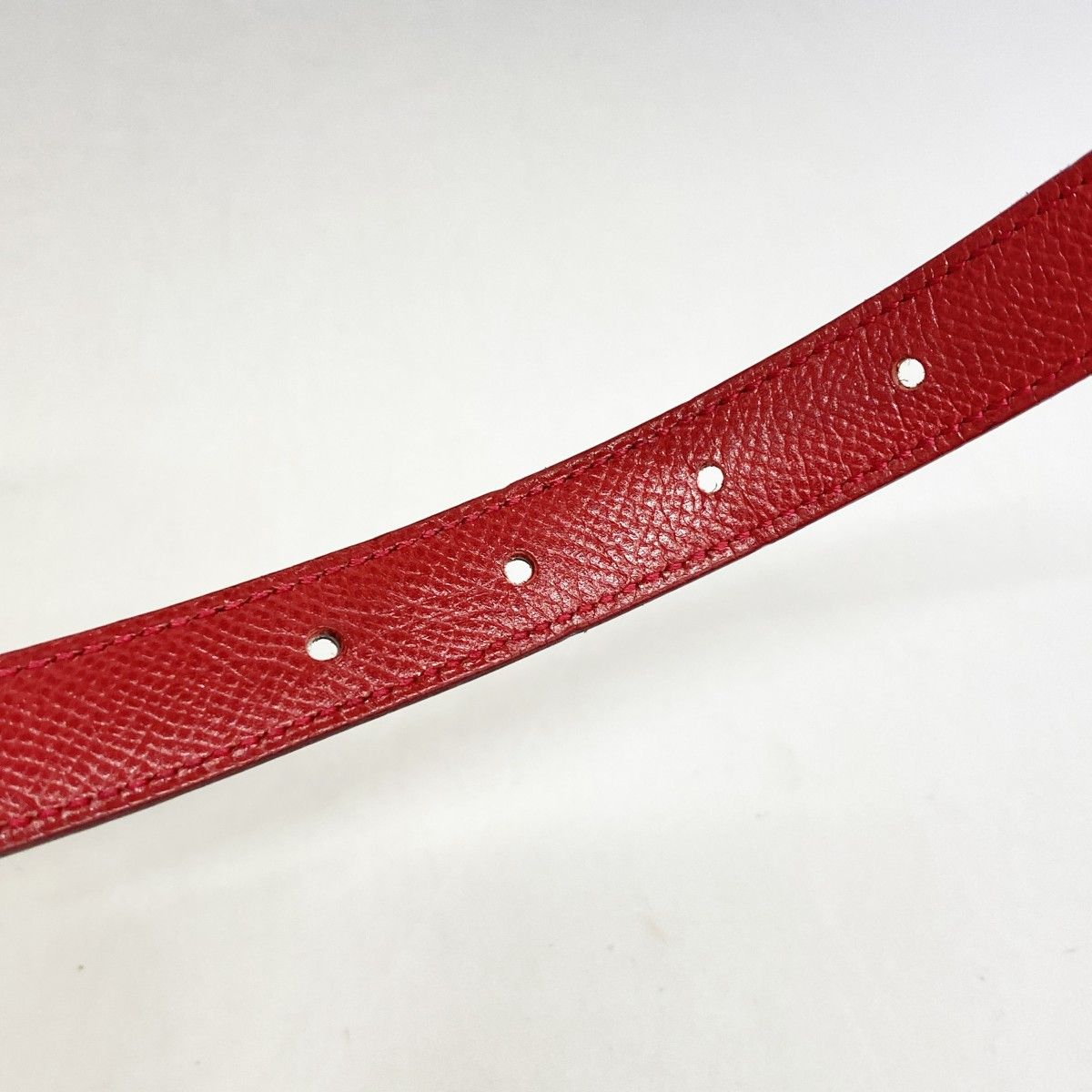 Hermes Belt Constance Box Calf Courchevel Black Red Gold — view 6