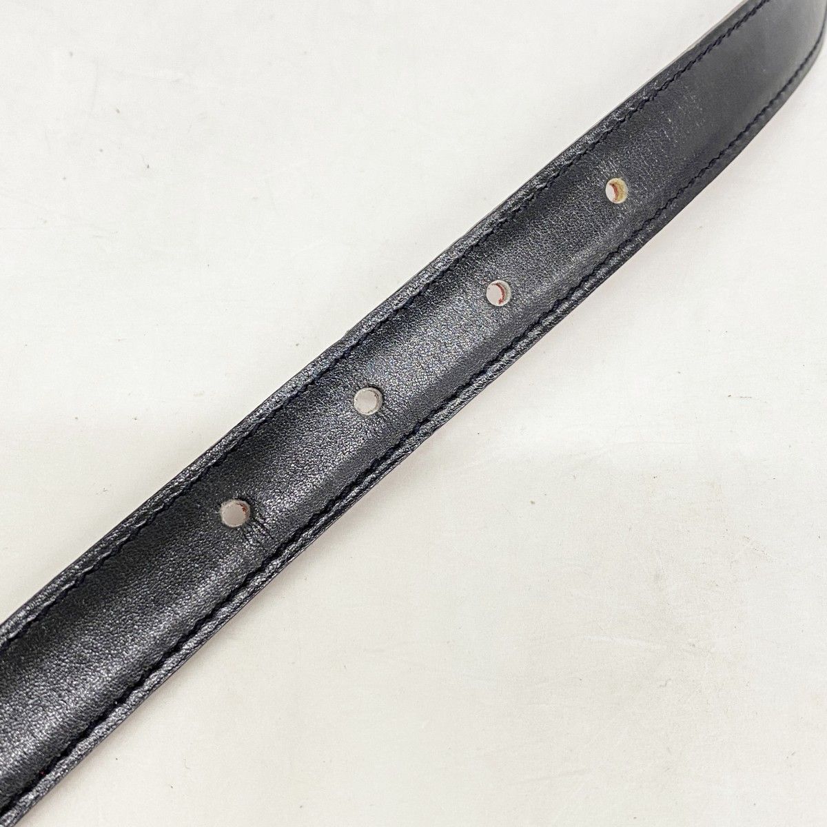 Hermes Belt Constance Box Calf Courchevel Black Red Gold — view 4