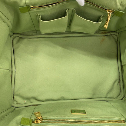 Prada Tote Canapa Canvas Green Gold — view 4