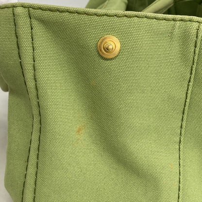 Prada Tote Canapa Canvas Green Gold — view 7