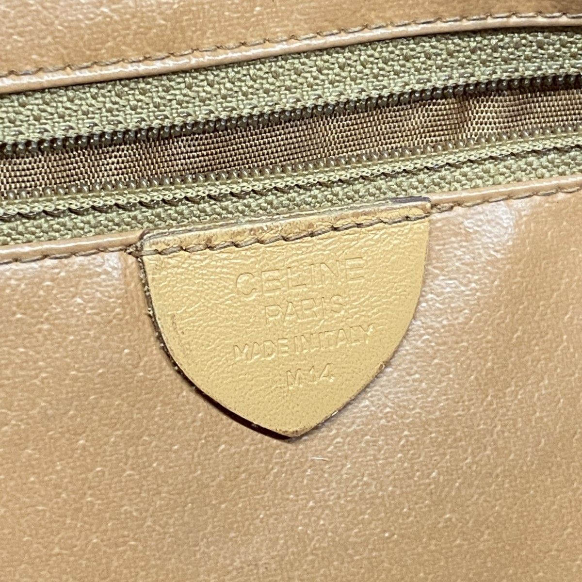 Celine Shoulder Bag Macadam Brown Gold — view 5
