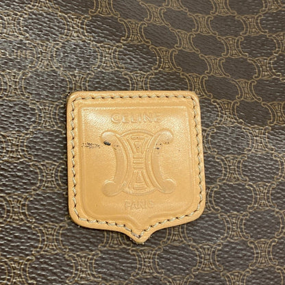 Celine Shoulder Bag Macadam Brown Gold — view 7
