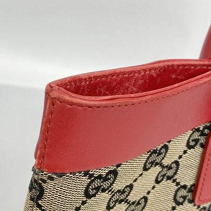 Gucci Tote GG Canvas 002 Black Red Gold — view 8