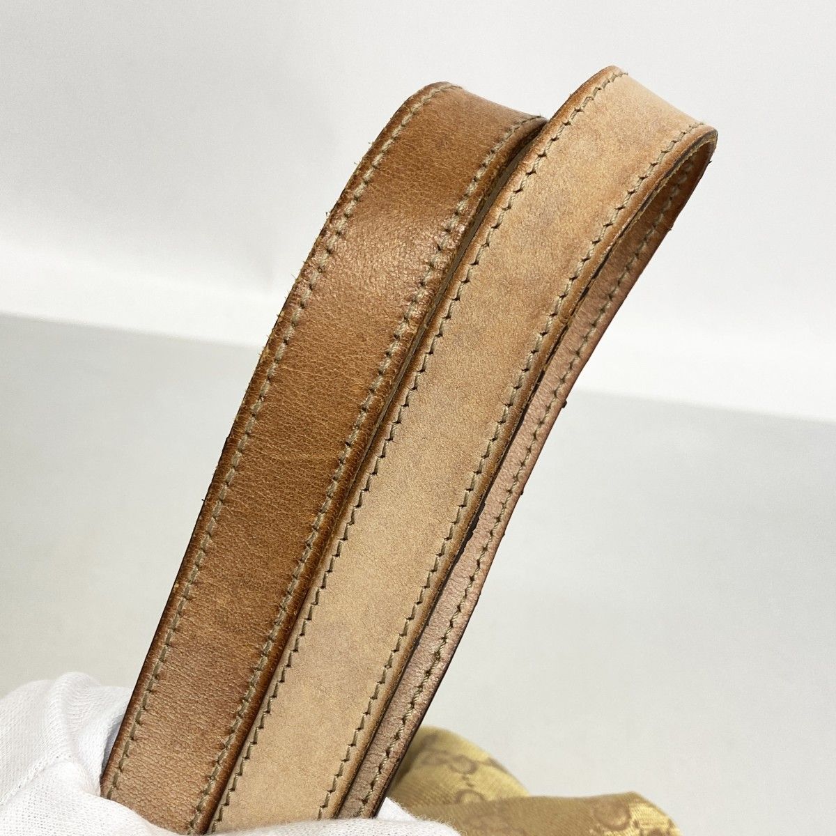 Gucci Tote GG Canvas Pin Beige Gold — view 7
