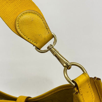Hermes Shoulder Bag Evelyne Courchevel Jaune Gold — view 8