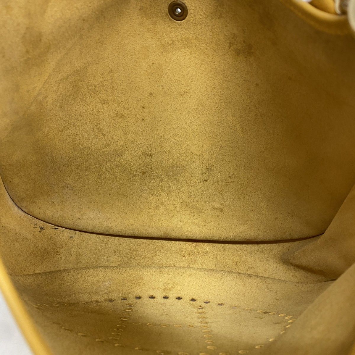 Hermes Shoulder Bag Evelyne Courchevel Jaune Gold — view 4