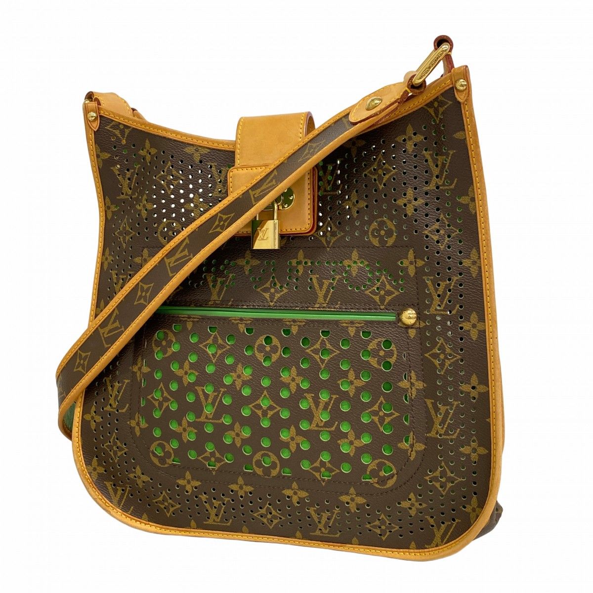 Louis Vuitton Shoulder Bag Monogram Perfo Musette Vert