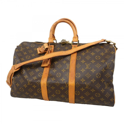 Louis Vuitton Boston Bag Monogram Keepall Bandouliere 45 Brown