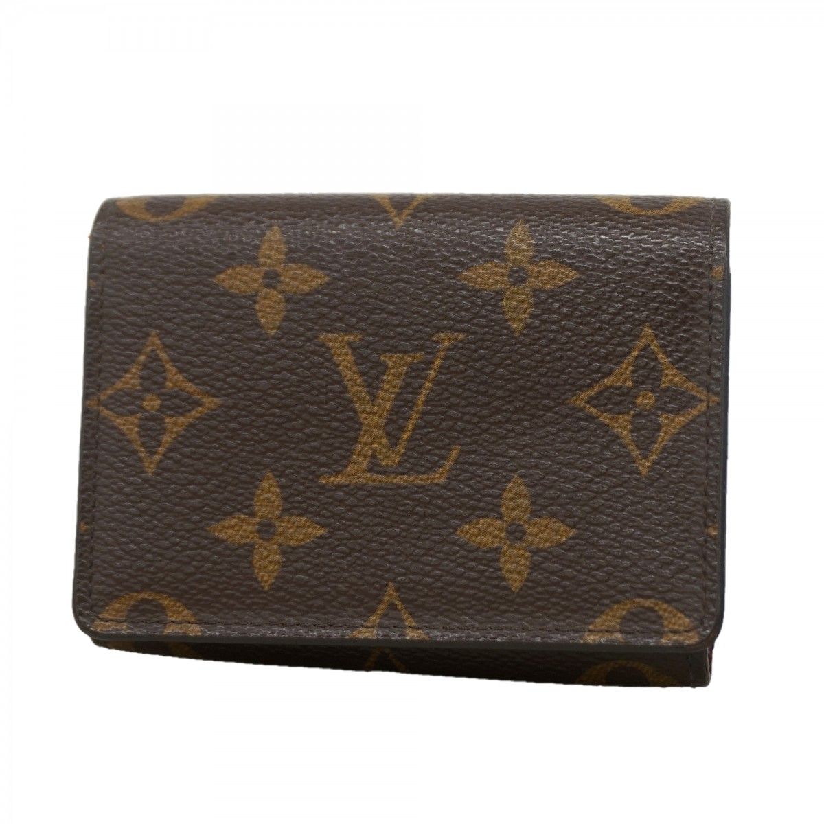 Louis Vuitton Card Case Monogram Envelope Business Holder Brown