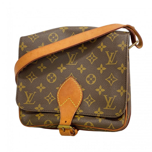 Louis Vuitton Shoulder Bag Monogram Cartouchiere MM Brown