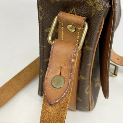 Louis Vuitton Shoulder Bag Monogram Cartouchiere MM Brown — view 8
