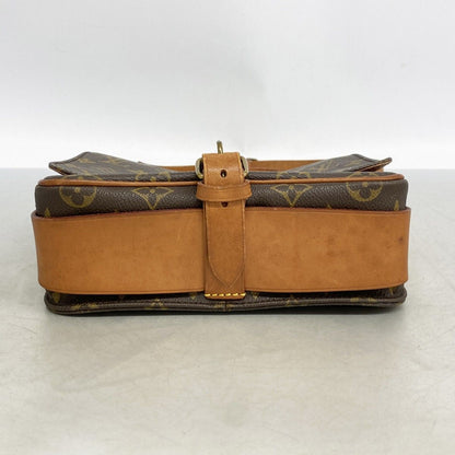 Louis Vuitton Shoulder Bag Monogram Cartouchiere MM Brown — view 3