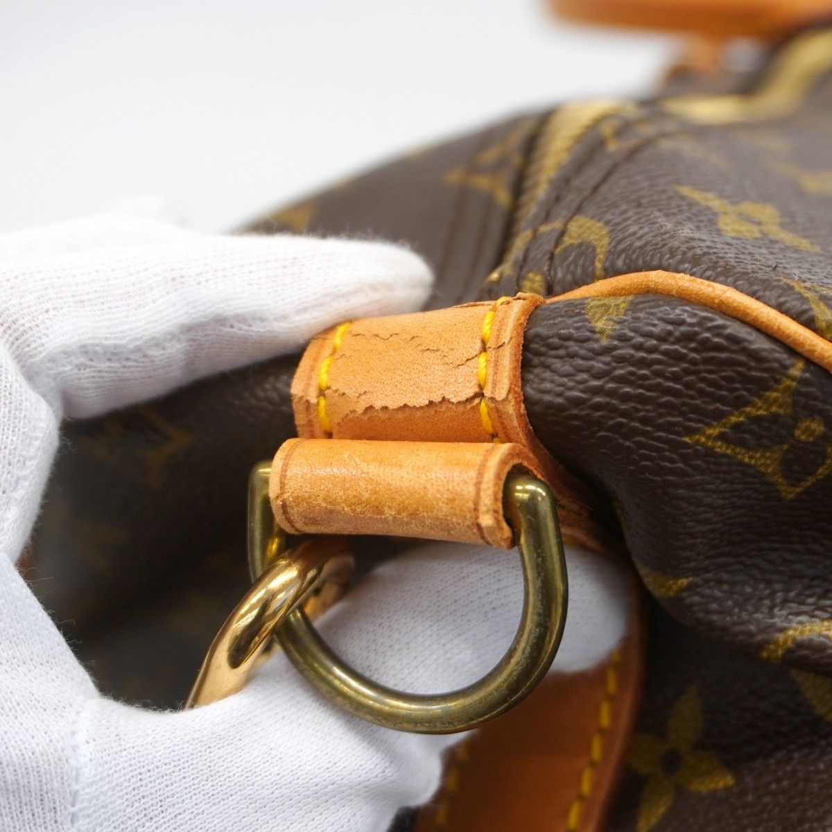 Louis Vuitton Boston Bag Monogram Keepall Bandouliere 55 Brown — view 7