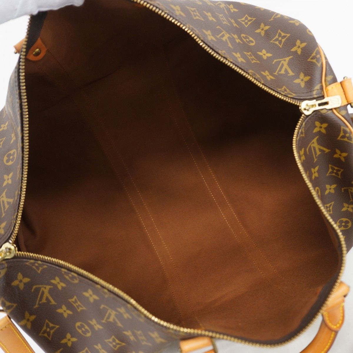 Louis Vuitton Boston Bag Monogram Keepall Bandouliere 55 Brown — view 4