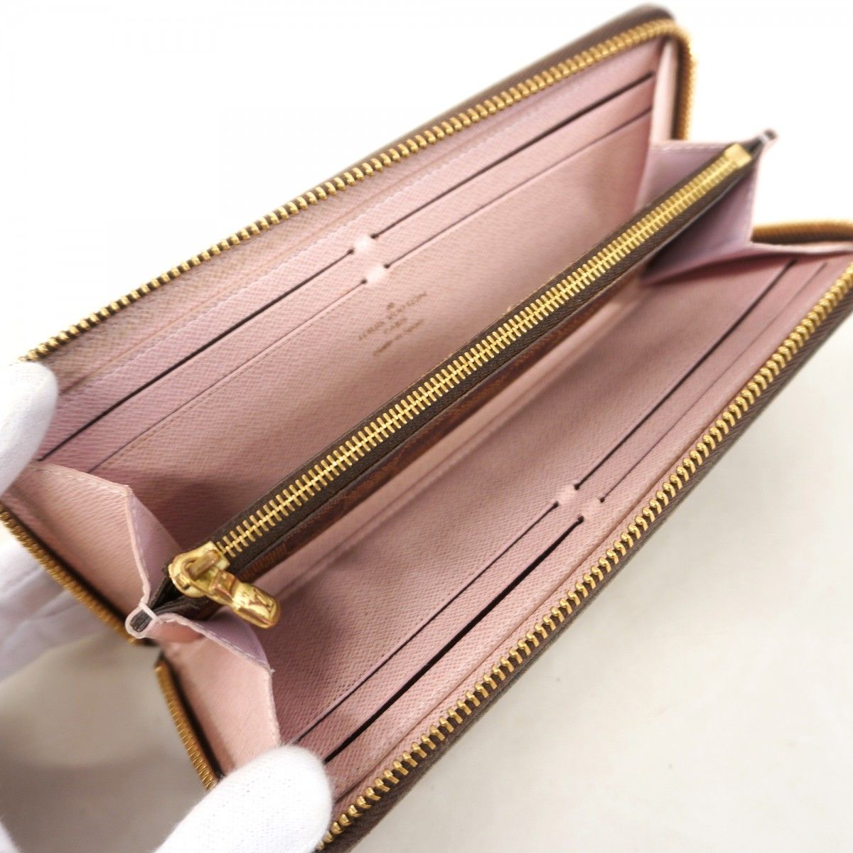 Louis Vuitton Wallet Damier Portefeuille Clemence Rose Velours — view 4