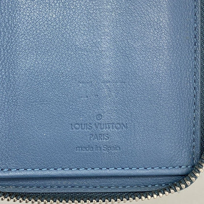Louis Vuitton Wallet Taiga Zippy Vertical Blue — view 4