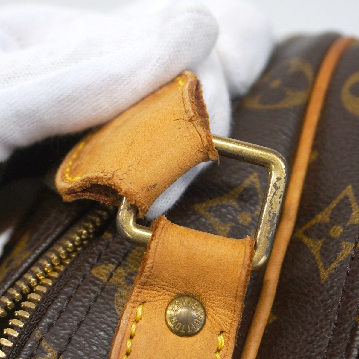 Louis Vuitton Shoulder Bag Monogram Reporter GM Brown — view 9