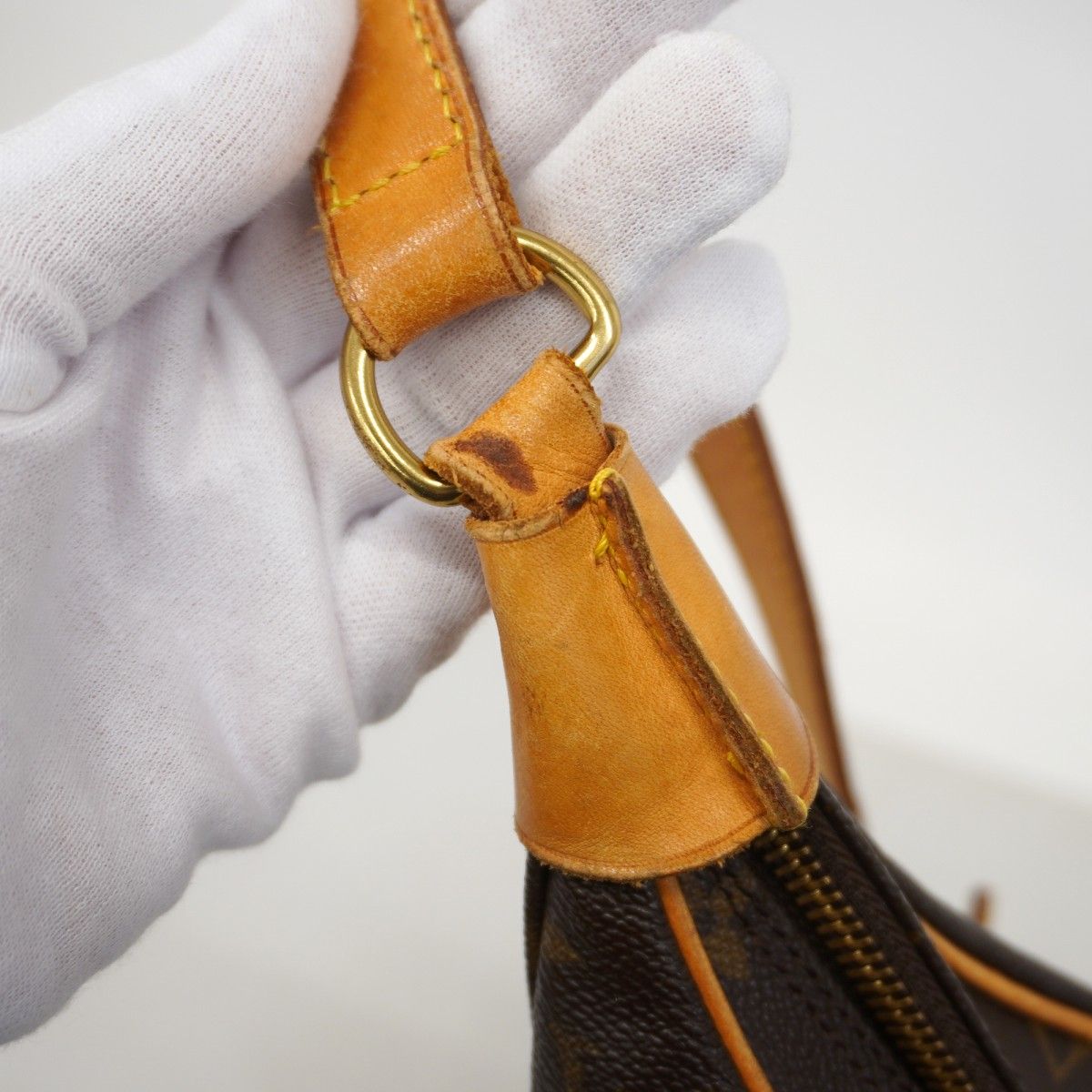 Louis Vuitton Shoulder Bag Monogram Boulogne 35 Brown — view 7