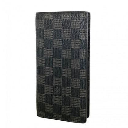 Louis Vuitton Wallet Damier Graphite Portefeuille Brazza Black