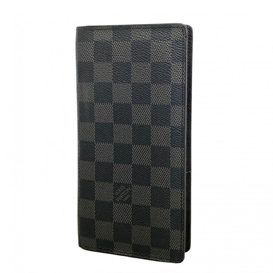 Louis Vuitton Wallet Damier Graphite Portefeuille Brazza Black