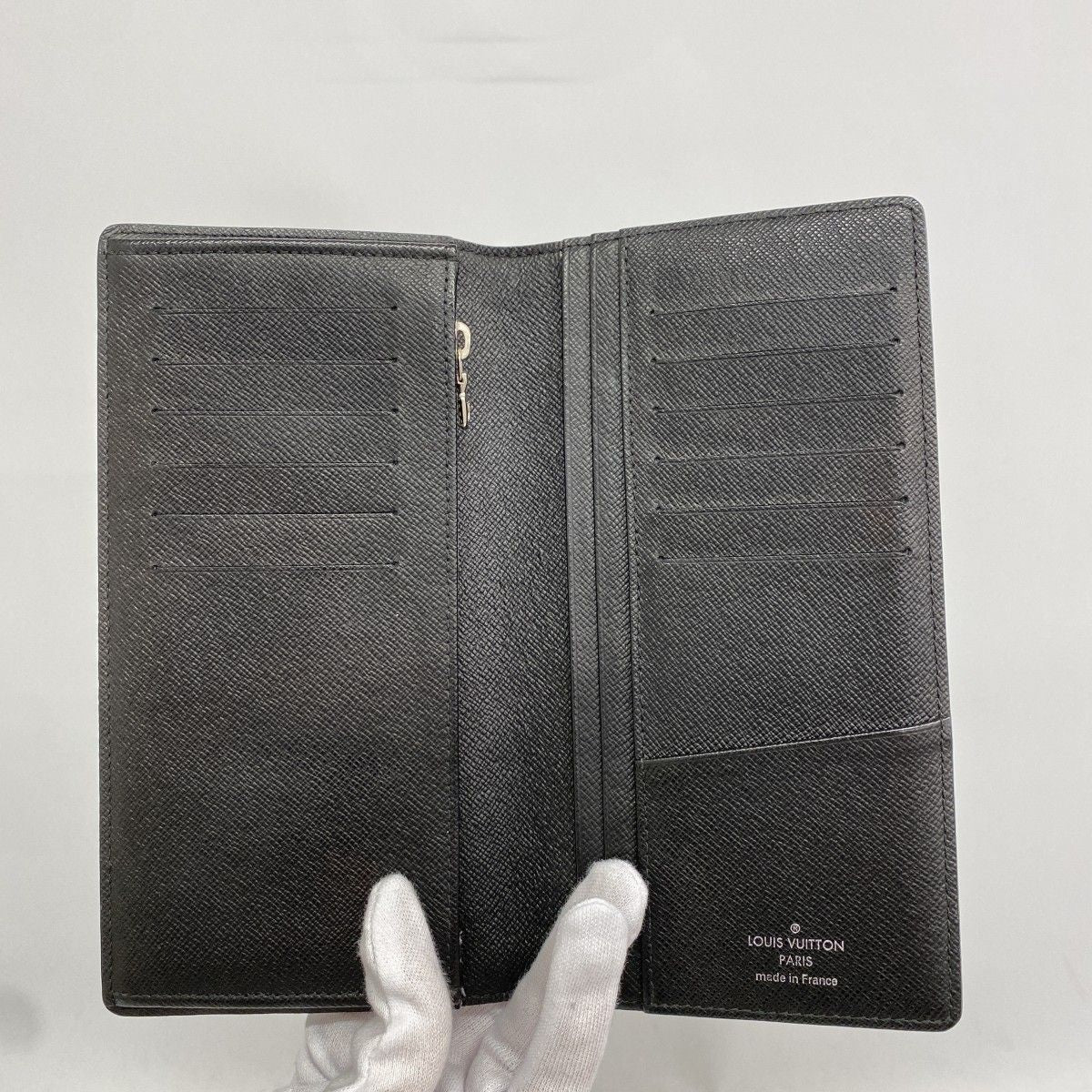 Louis Vuitton Wallet Damier Graphite Portefeuille Brazza Black — view 3